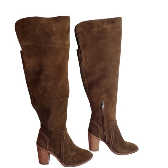 Vince Camuto Brown Over The Knee Boots - Picture 1 of 6